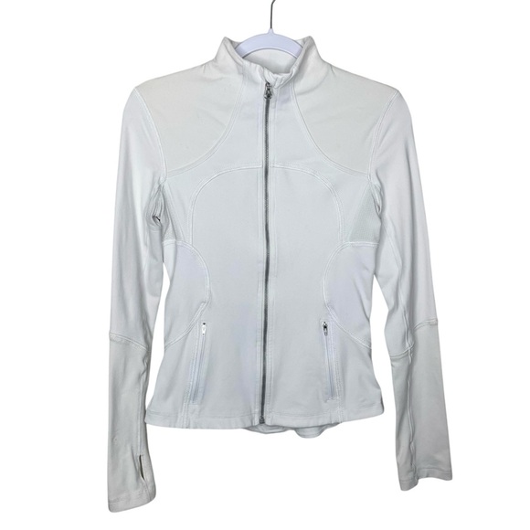 lululemon Forme Jacket Full Zip Dune White Sz 6 - Picture 9 of 16